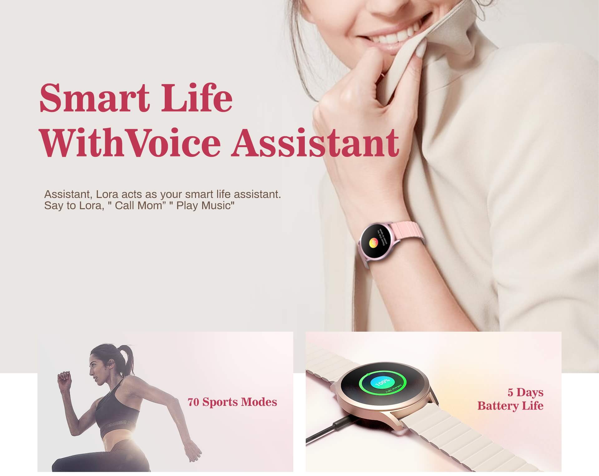 Kieslect Lady Calling Watch Lora - Smartwatch for Women