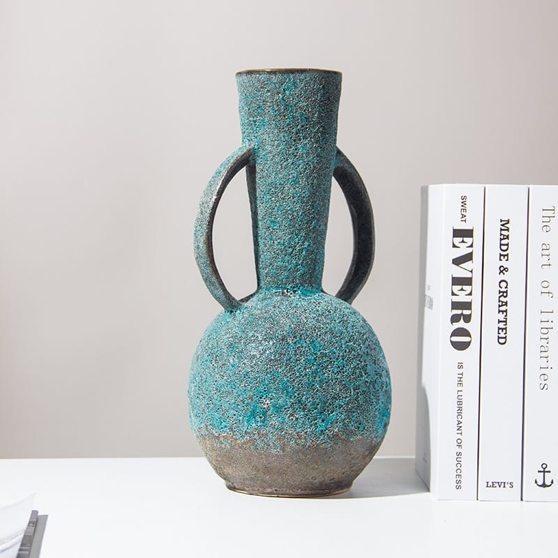 Ancient Greek blue amphora vase