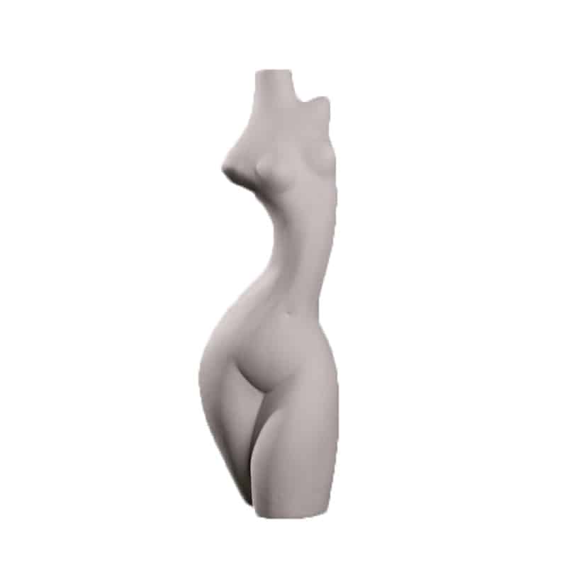 Artistic white woman bust vase