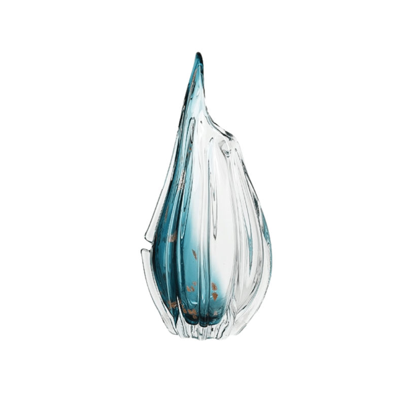 Blue murano glass vase