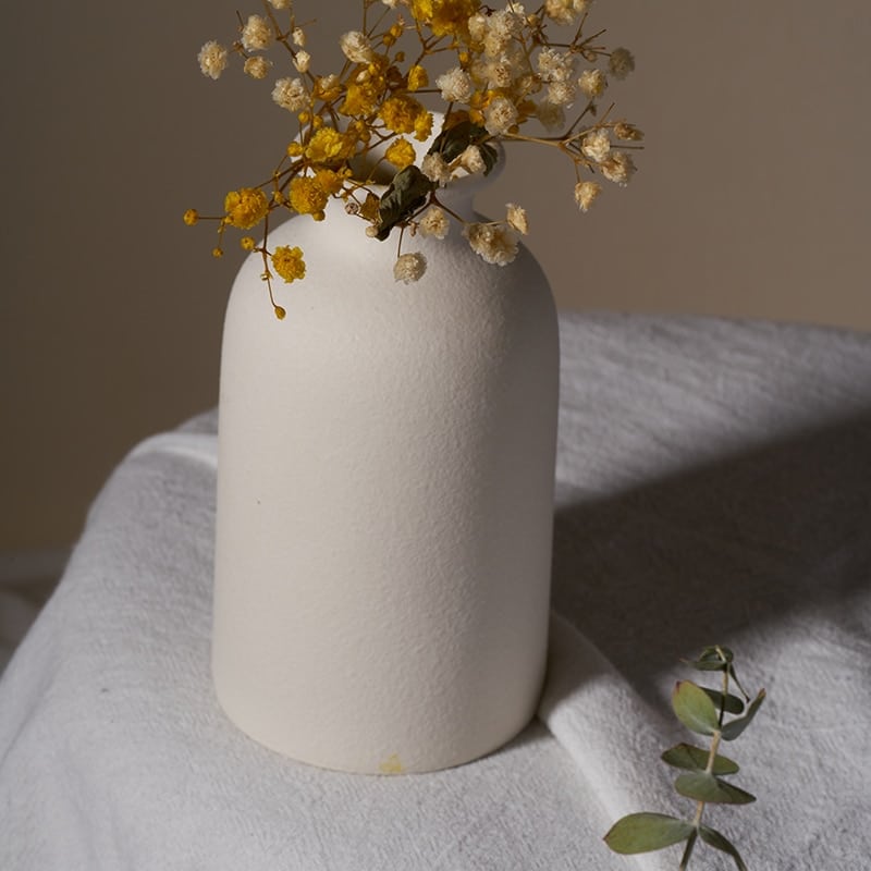 Minimalist Scandinavian ceramic vase