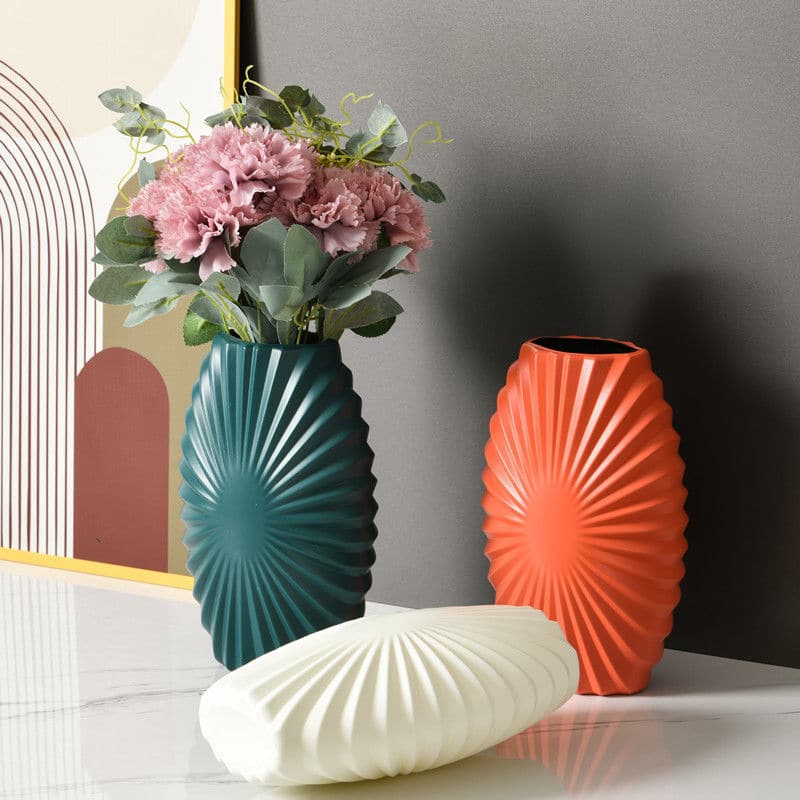 Modern plastic outdoor vase