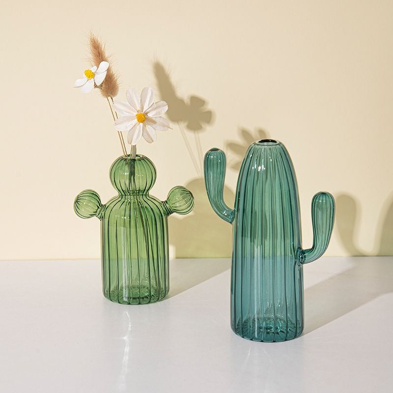 Original transparent cactus vase