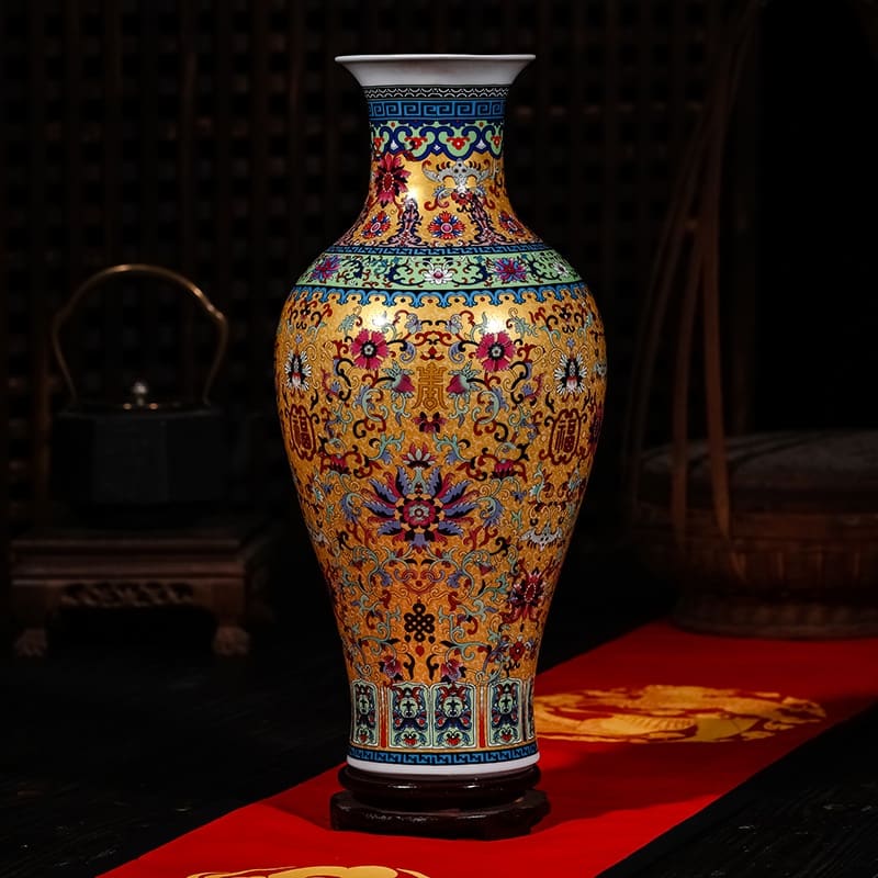 Prestige Chinese style porcelain jar vase7