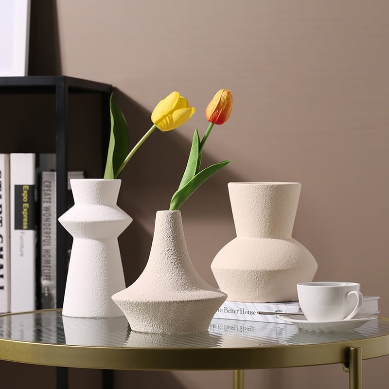 Minimalist terracotta vase