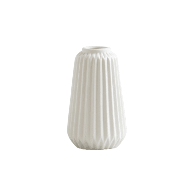 Modern white ceramic vase