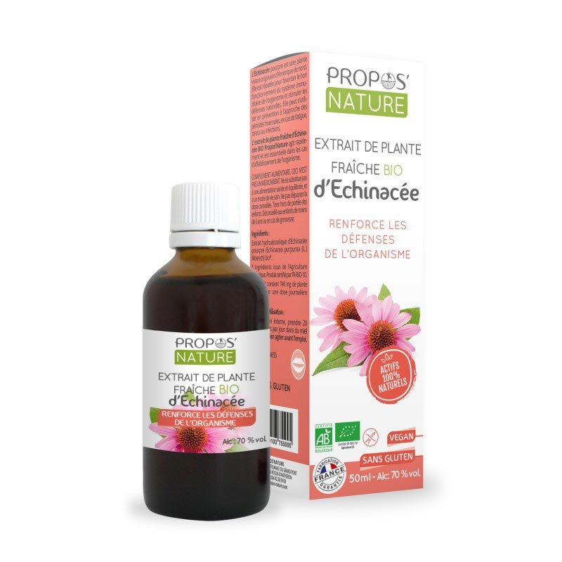 Fresh Organic Echinacea Plant Extract (AB Certified) - 50ML