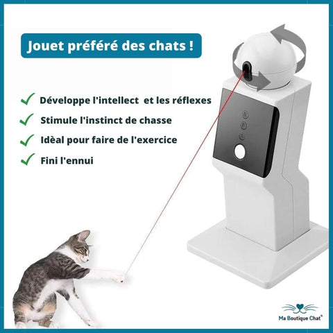 Robot laser 360° pour chat  LaserCats™ – Ma Boutique Chat