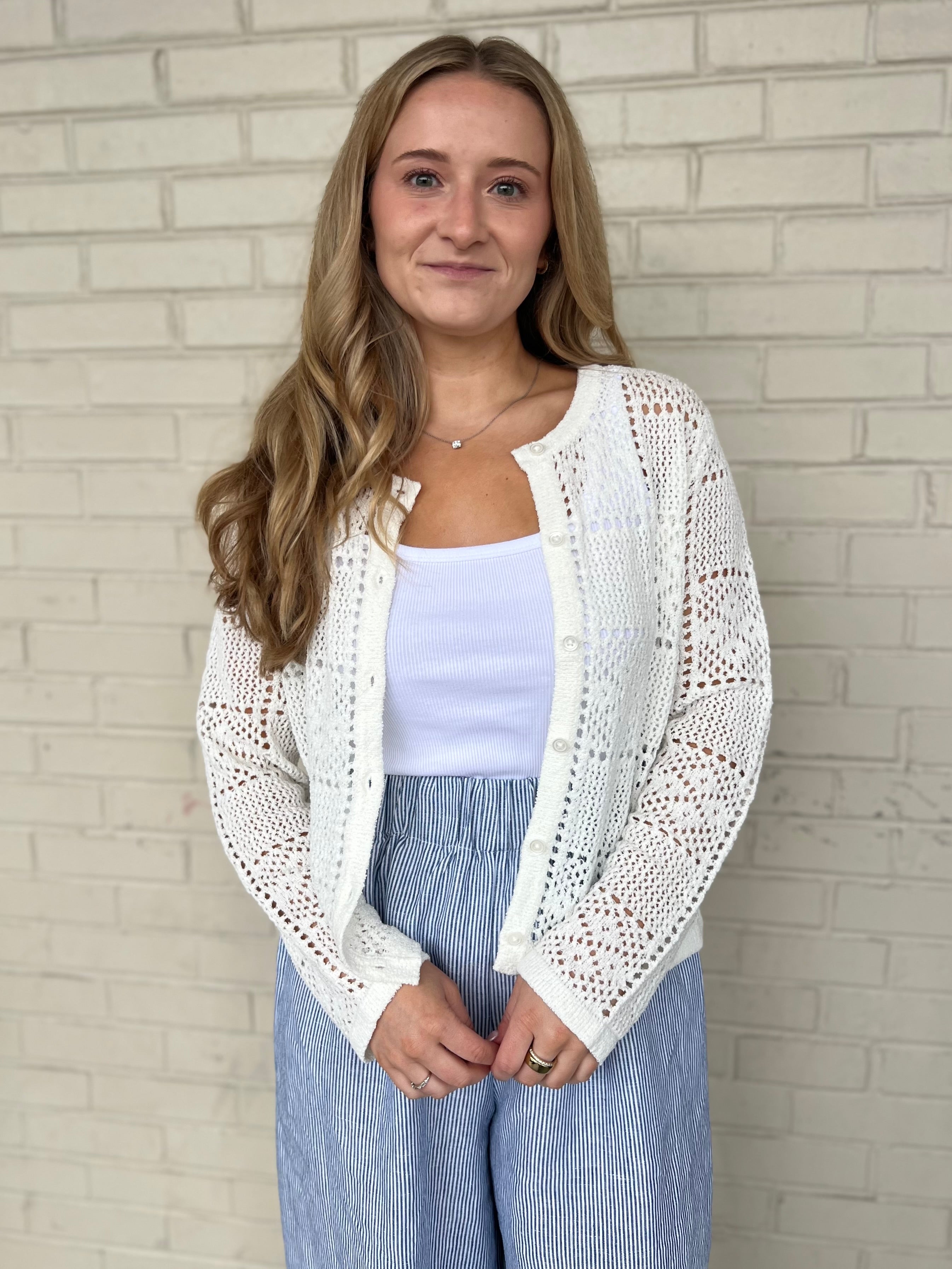 Emilia Button Front Cardigan