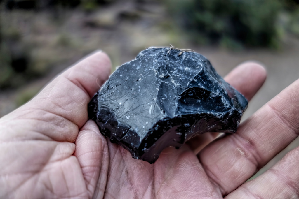 raw obsidian crystal