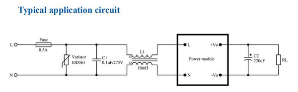 Typical application circuit for HLK module