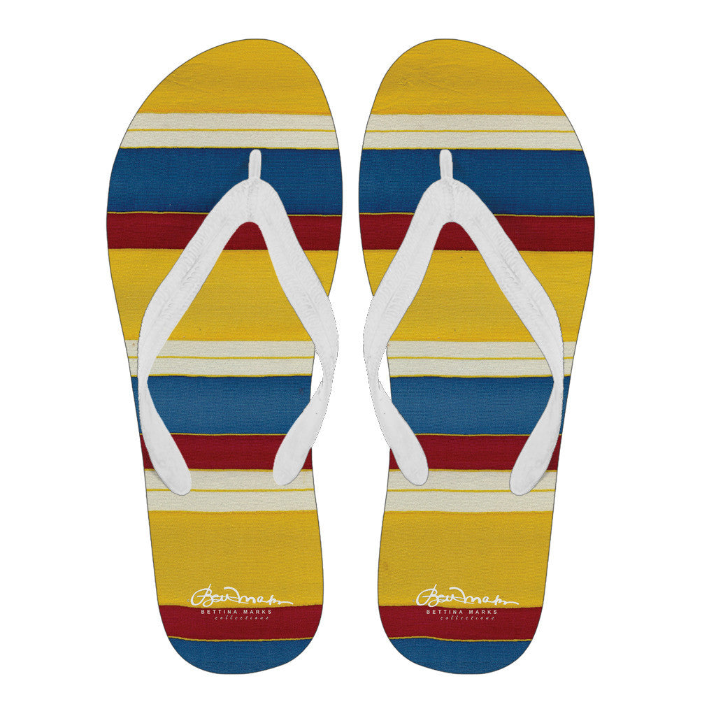 Riviera Stripe Flip Flops – Bettina Marks Inc.
