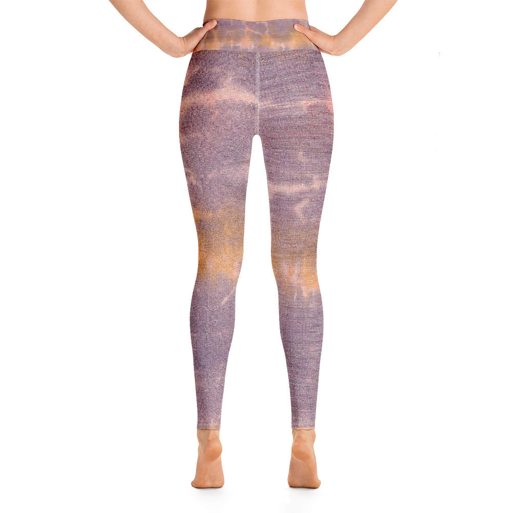 purple yoga pants stretch marks