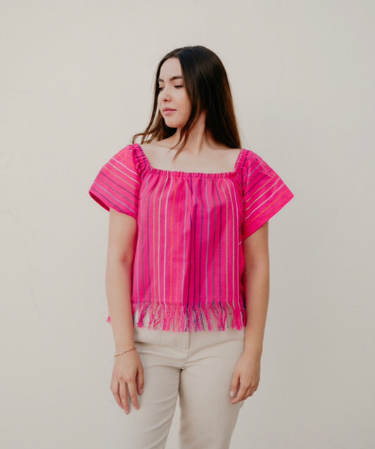 Dúo rosa mexicano blusa más – Eluney