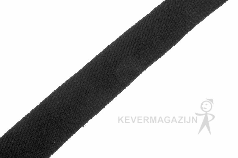 Eigendom Volwassen maandelijks Tapijtband - afbiesband zwart voor afwerking van tapijt, per rol 100 m —  Kevermagazijn
