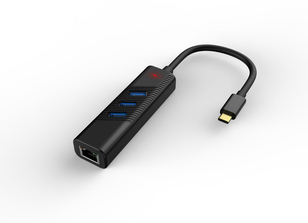 USB C TO USB3.0 RJ45 power output hub