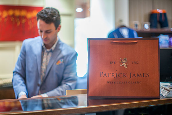 Our made-to-measure custom suit process in Patrick James stores