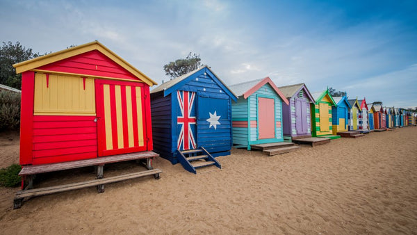 Playa de Brighton en Melbourne Australia