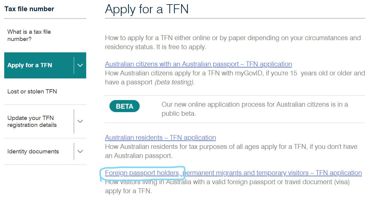 TFN Application Step by Step