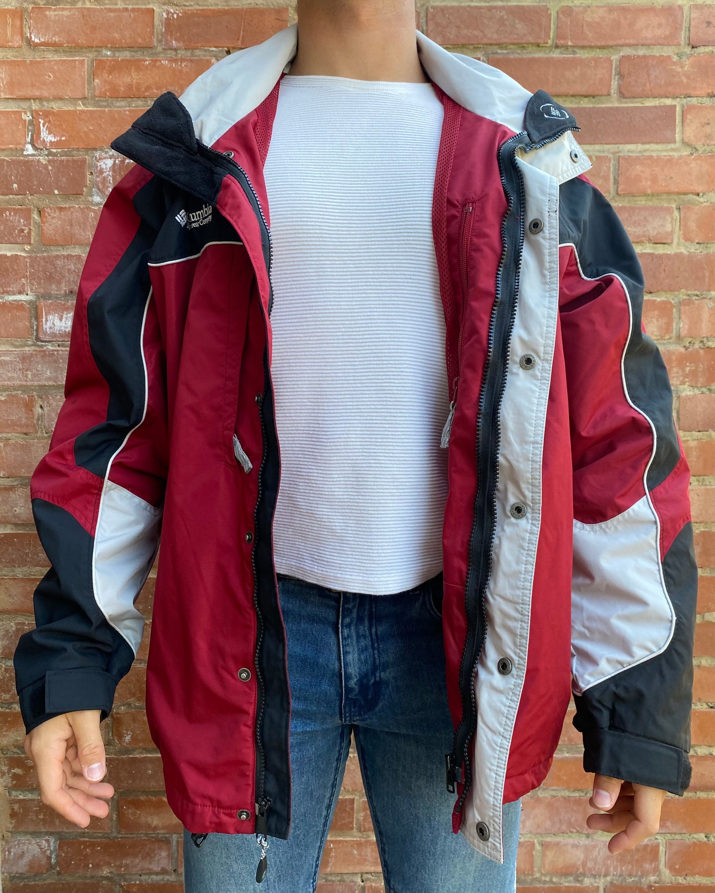 Bror Encyclopedia Frivillig Red/Black Columbia Ski Jacket – wearingbespoke