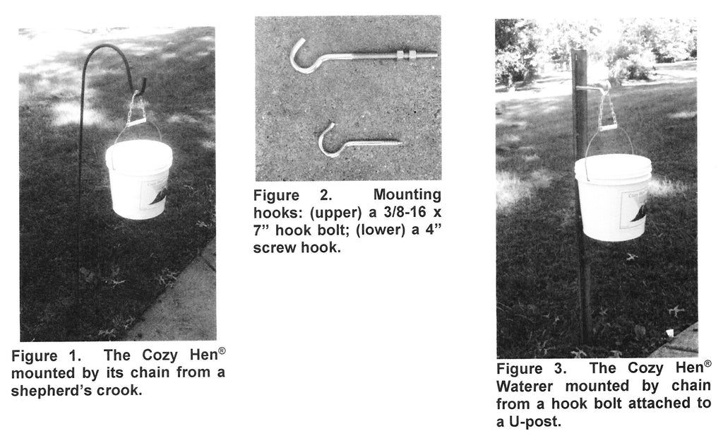How to Mount the Cozy Hen® Waterer and Select the Height – Neora Inventors,  LLC