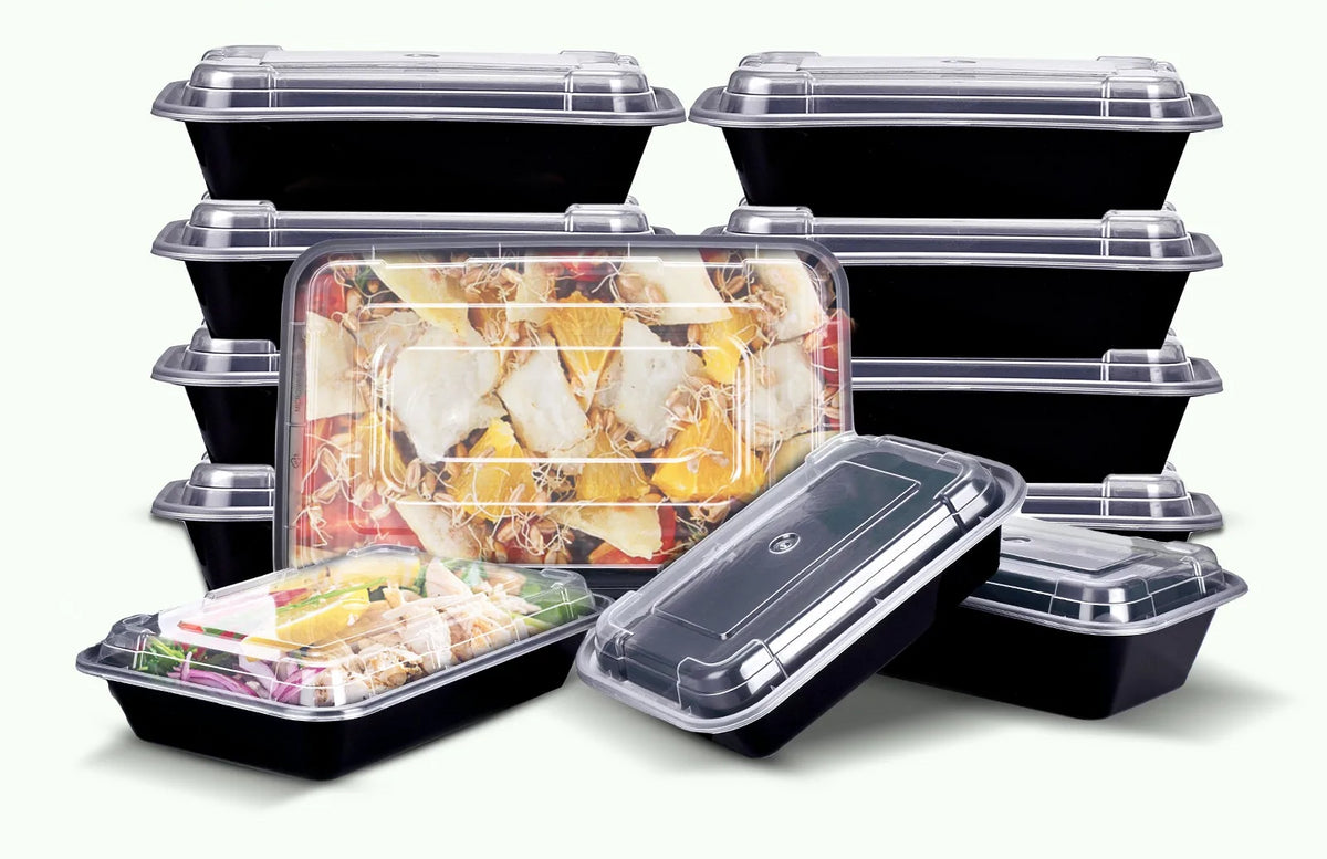 Meal Prep Containers Bento Box 12-pc. 3-Compartment Container Set – Enther  Kitchen