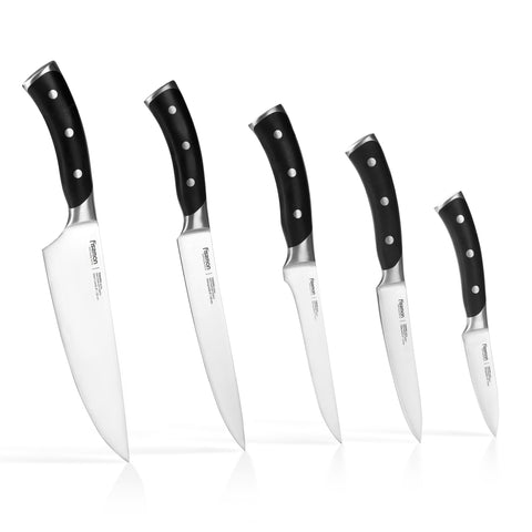 6 pc Knife set TOKORO with wooden block (3Cr13 steel)