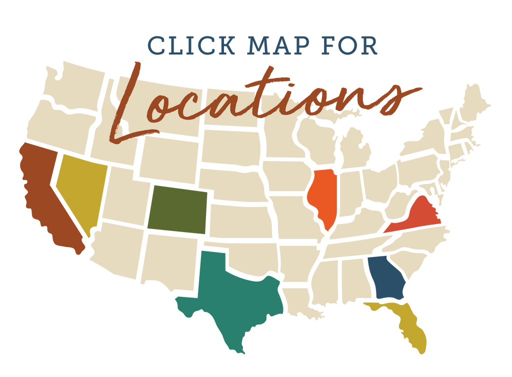 Map of the United States showing where you can purchase Roadtrip Bowls.