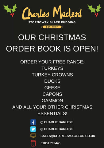 Our Christmas order book is open!