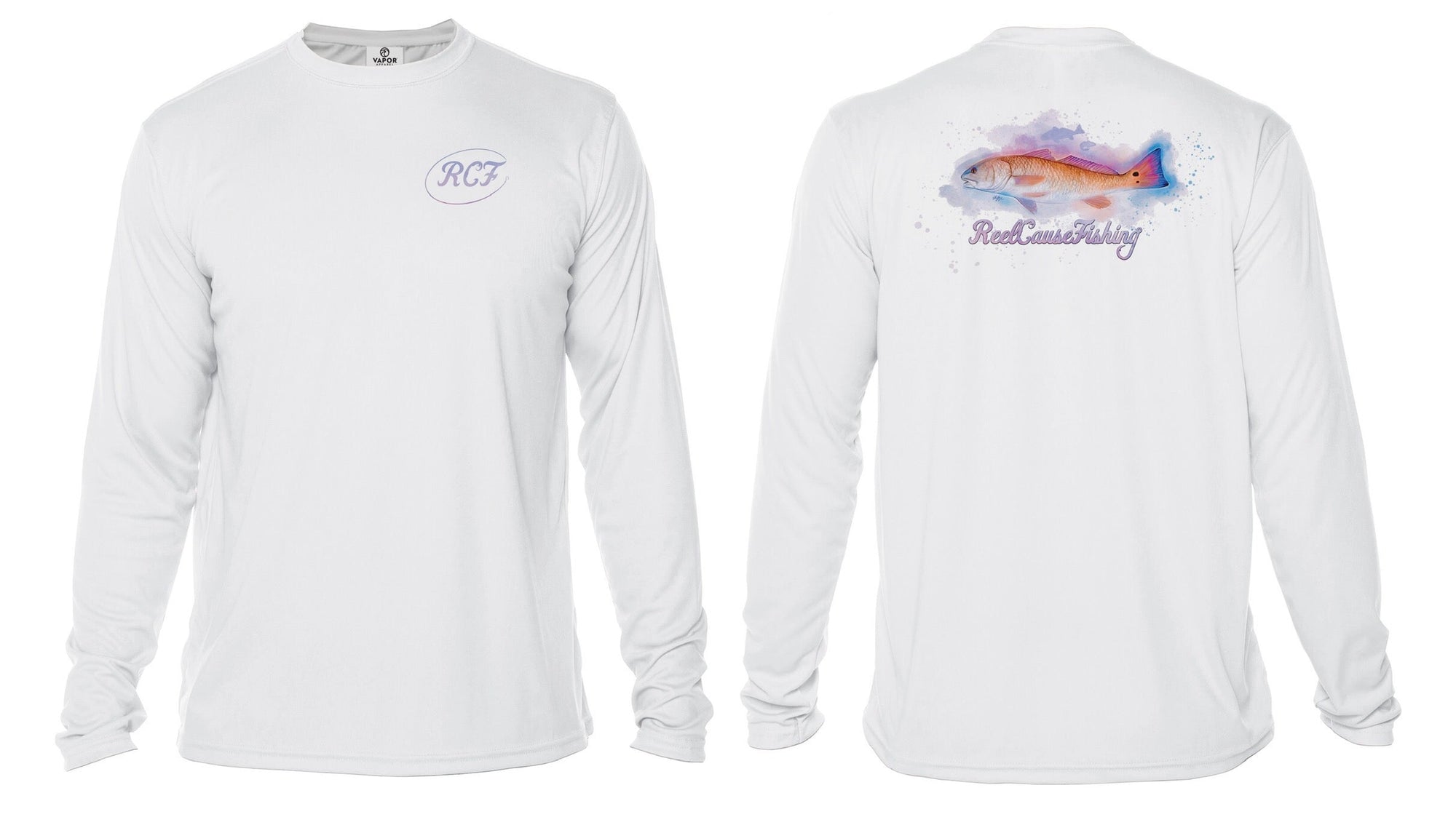 New! Redfish Long Sleeve Performance T-Shirt - Reel Cause Fishing