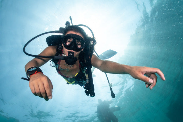 Fun diver in Koh Tao