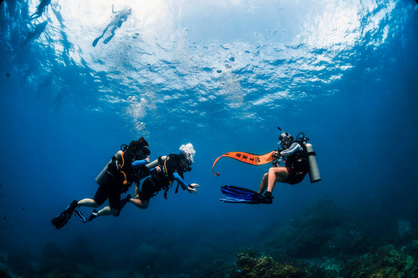 Discover Scuba Diver at Hin Won Bay dive site, Koh Tao.Thailand