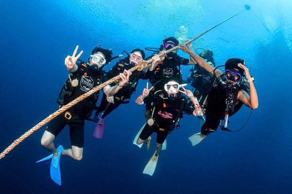 Koh Tao - PADI Open Water Diver students