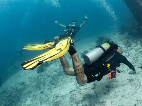 Koh Tao diving with Nitrox tank