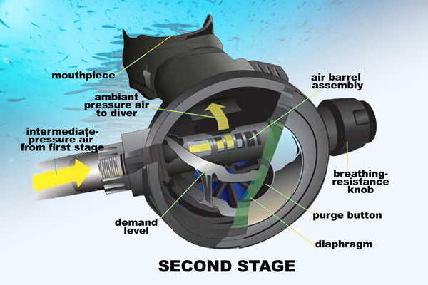 second stage diving regulator koh tao