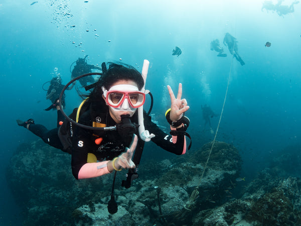 Studente Open Water Diver a Koh Tao, Tailandia