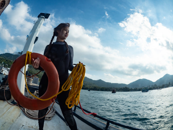 Estudiante durante el curso de Rescue Diver