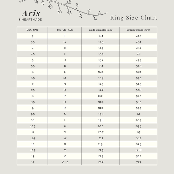 How to measure your ring size from home – Aris Heartmade