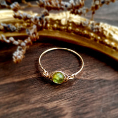 Peridot Eye Ring