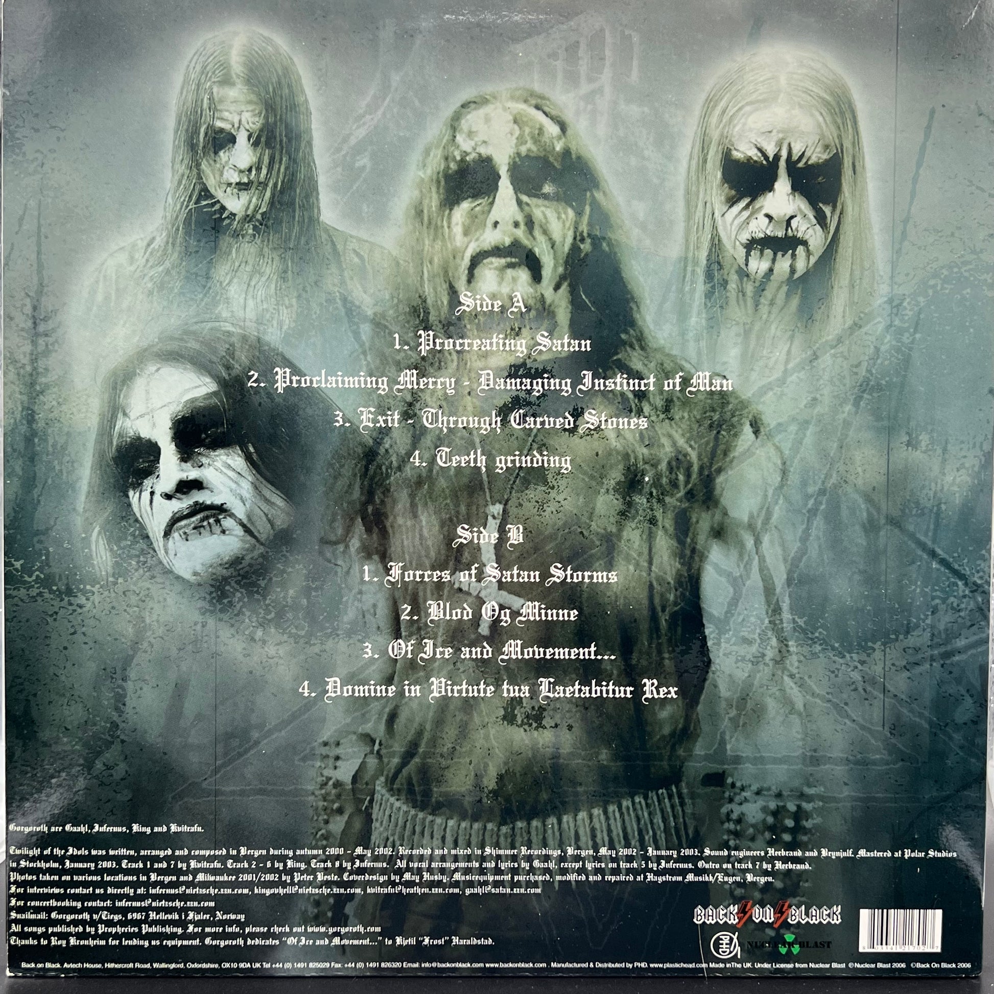 Gorgoroth — Twilight Of The Idols (In Conspiracy With Satan) [USED] –  VillageGreenRecords