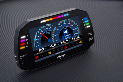 AiM MXG 1.3 Strada Color TFT racing dash at the lowest price only at Competition Motorsport