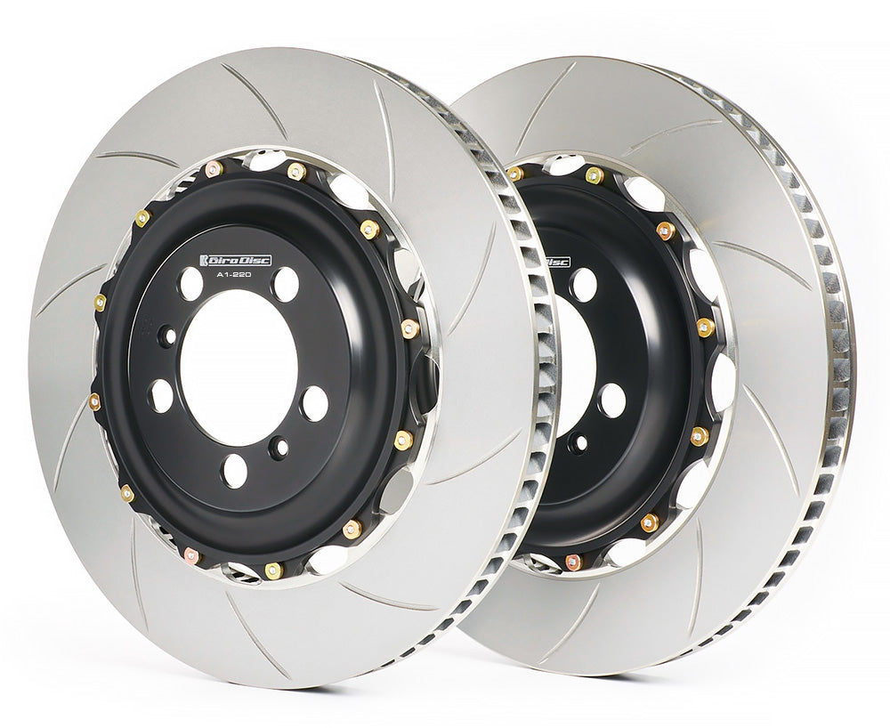 A1-220 Girodisc 2pc Front Brake Rotors for BMW F8X M2/M3/M4 w/CCB (Gold Calipers)