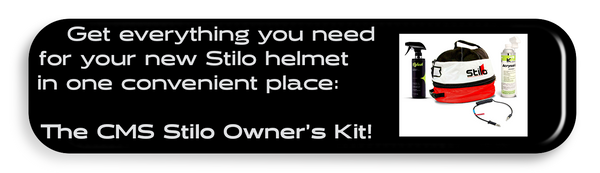 Stilo helmet owners kit features Stilo helmet bag, communications cable, and Molecule care