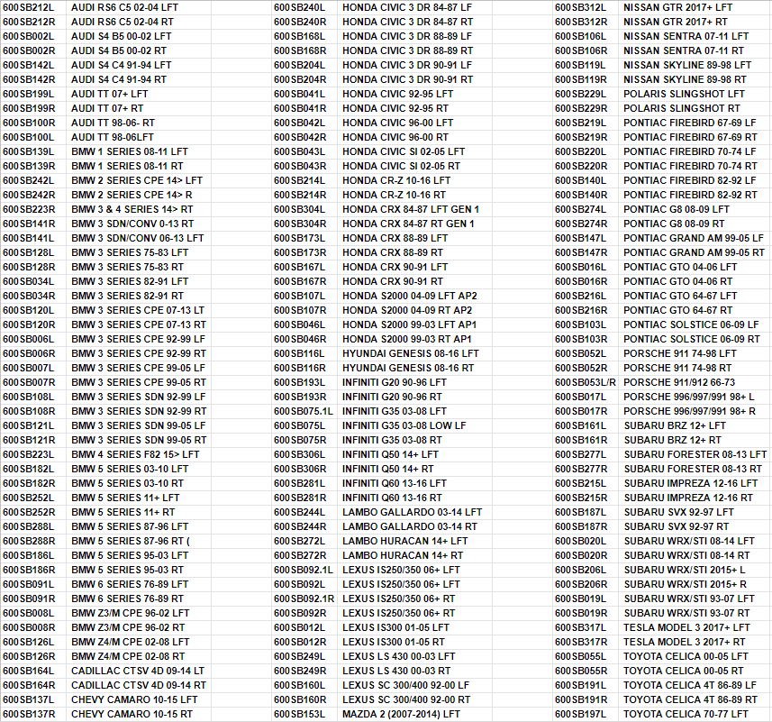 600 Series Bases - 2