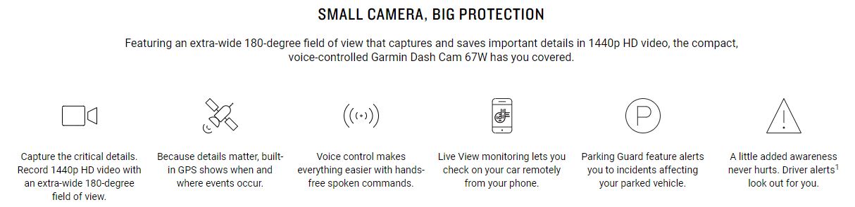 Garmin Dash Cam™ 57  Dash Cam with Voice Control