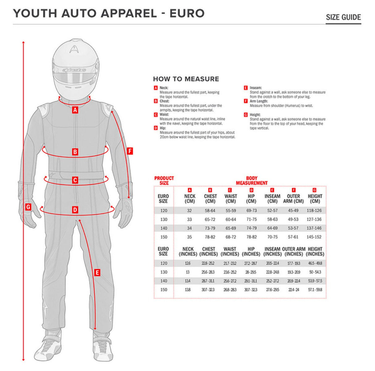 Astars Youth Sizing