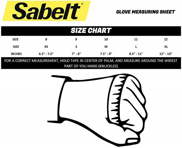 Sabelt Glove Size Chart