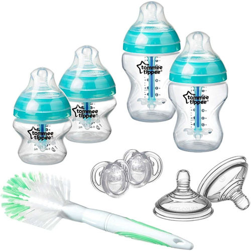 M+O  Kit de Biberones Tommee Tippee Anticólico Avanzado Azul