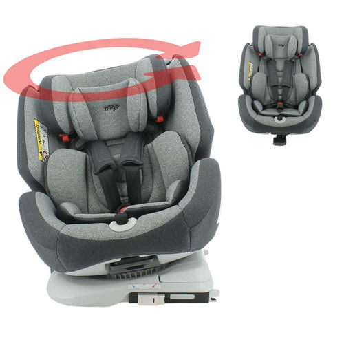 Silla de coche isofix SEATY 360° grupo 0+/1/2/3 (0-36kg), evolutiva y de  gran confort - Safety Baby