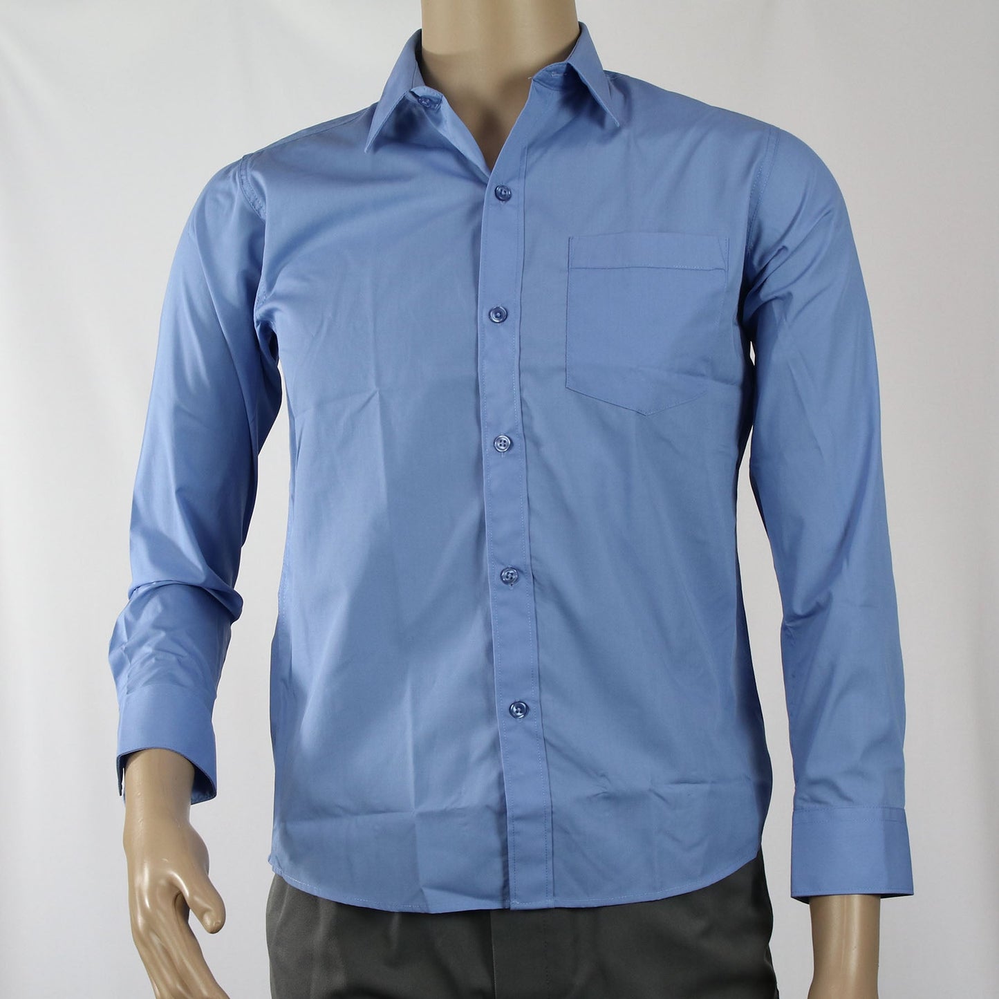 Midford Blue Shirt Long Sleeve – hillsschoolwear